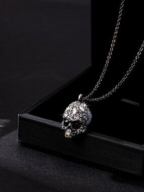 Alexis Bittar Skull Collection Pav�� Necklace